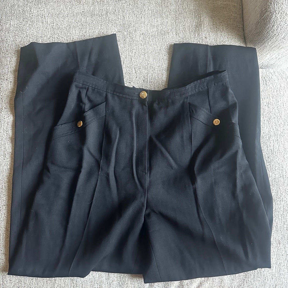 🖤 Vintage Chanel Boutique High-Waisted Trousers